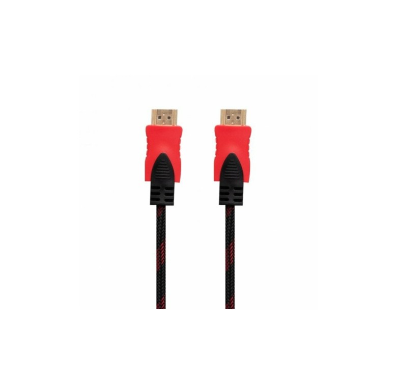 Кабель HDMI - HDMI / V1.4 / 5 метрів / Нейлоновий / Чорний