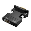 Перехідник HDMI - VGA для передачі відео і аудіо сигналу / Чорний