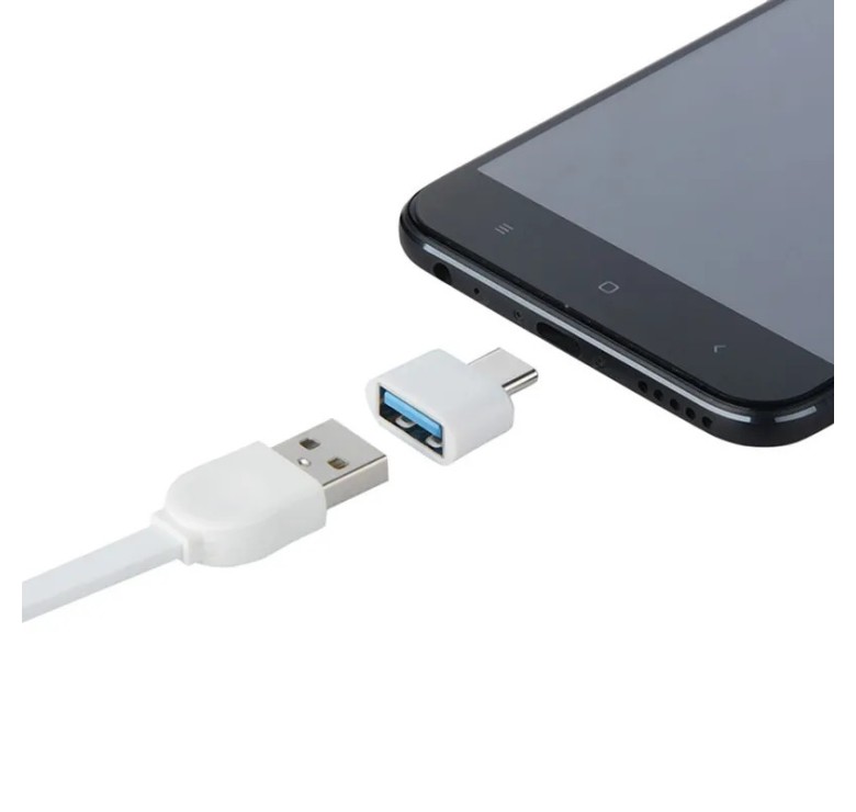 OTG Перехідник USB Type C 3.0 для карти пам'яті / Білий