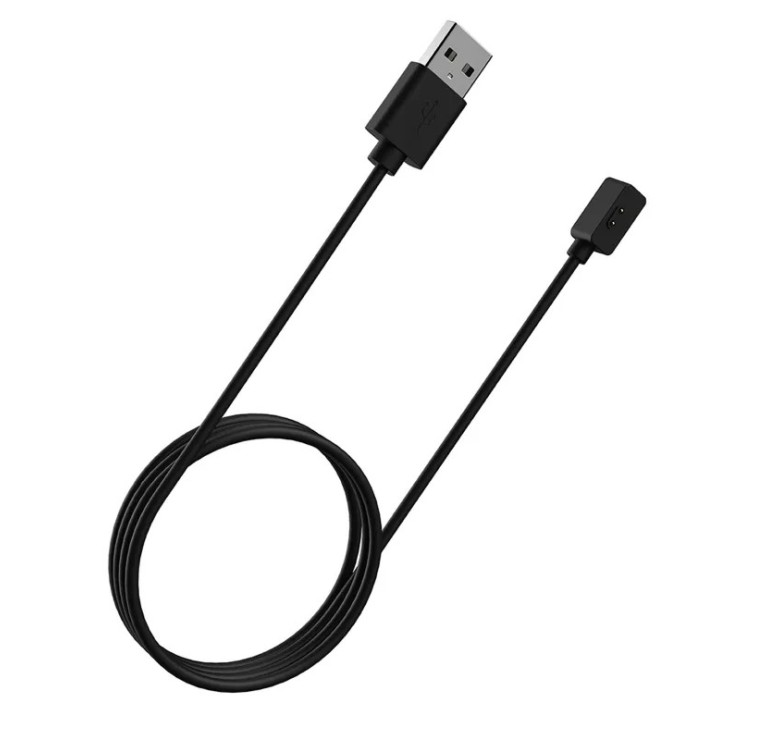 Магнітний USB кабель на смарт годинник Xiaomi Redmi Watch 2 / Watch 2 Lite / Watch 3 / 100 см. / Чорний