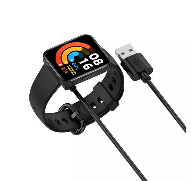 Магнітний USB кабель на смарт годинник Xiaomi Redmi Watch 2 / Watch 2 Lite / Watch 3 / 100 см. / Чорний