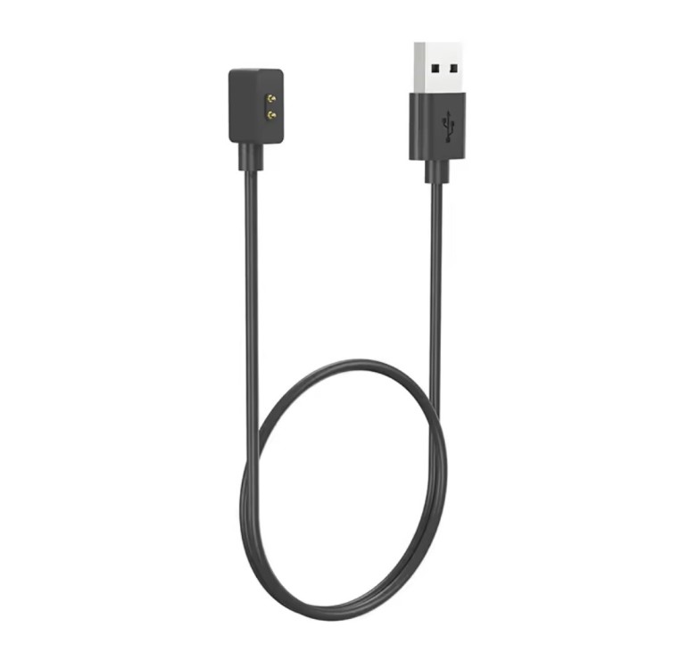 Магнітний USB кабель на смарт годинник Xiaomi Redmi Watch 3, Watch 3 Lite, Watch 3 Active / 100 см. / Чорний