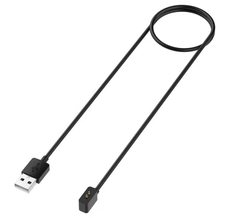 Магнітний USB кабель на смарт годинник Xiaomi Redmi Watch 3, Watch 3 Lite, Watch 3 Active / 100 см. / Чорний