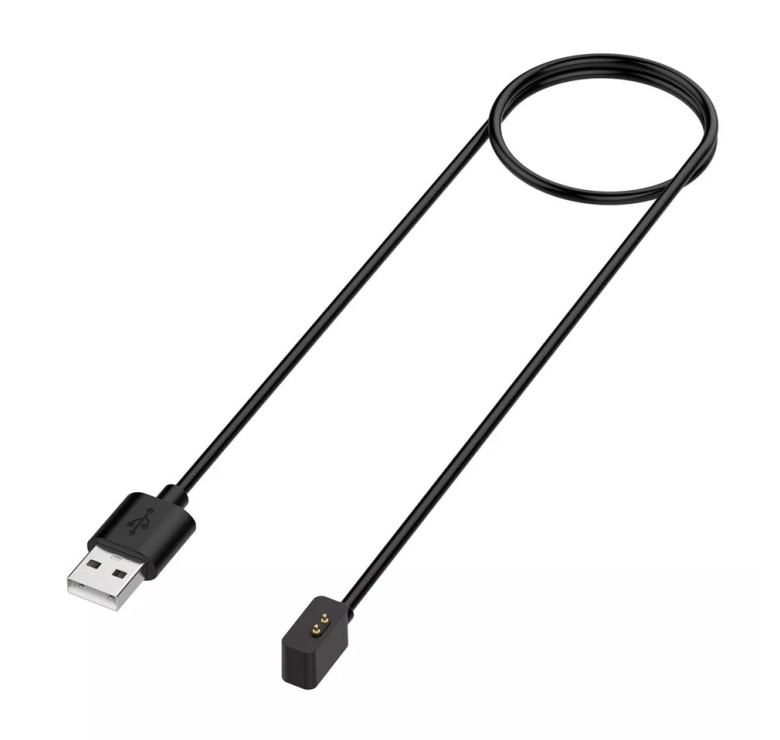 Магнітний USB кабель на смарт годинник Xiaomi Band 7 Pro / 100 см. / Чорний