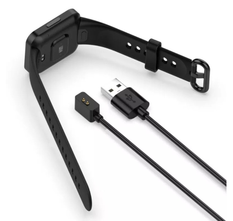 Магнітний USB кабель на смарт годинник Xiaomi Band 7 Pro / 100 см. / Чорний
