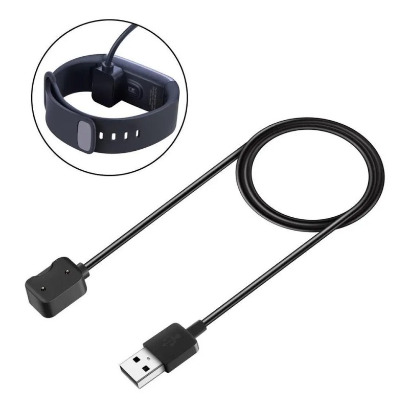 Магнитный USB кабель на умные часы Xiaomi Huami Amazfit COR A1702 / 100 см. / Черный