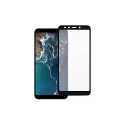 Закаленное защитное стекло на Xiaomi Mi A2 / Черная рамка