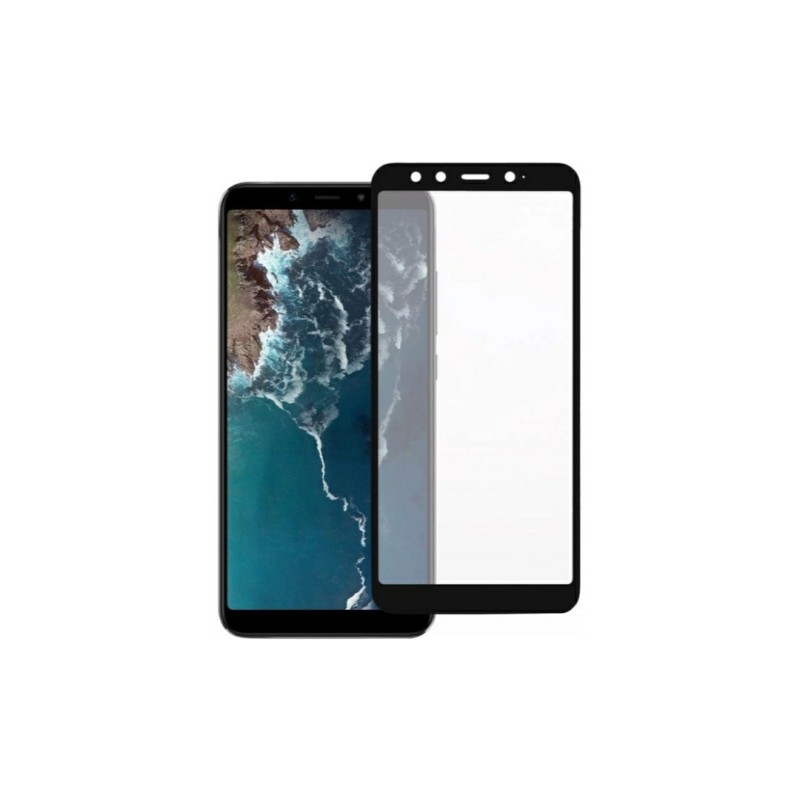 Загартоване захисне скло на Xiaomi Mi 6X / Чорна рамка