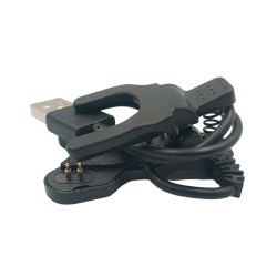 Універсальний USB кабель для зарядки смарт-годинників / 2 Pin, 3 mm / 30 см. / Чорний