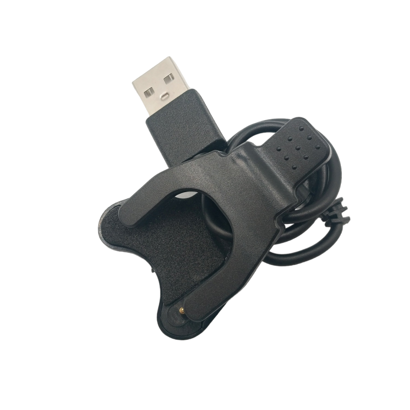 Універсальний USB кабель для зарядки смарт-годинників / 2 Pin, 3 mm / 30 см. / Чорний