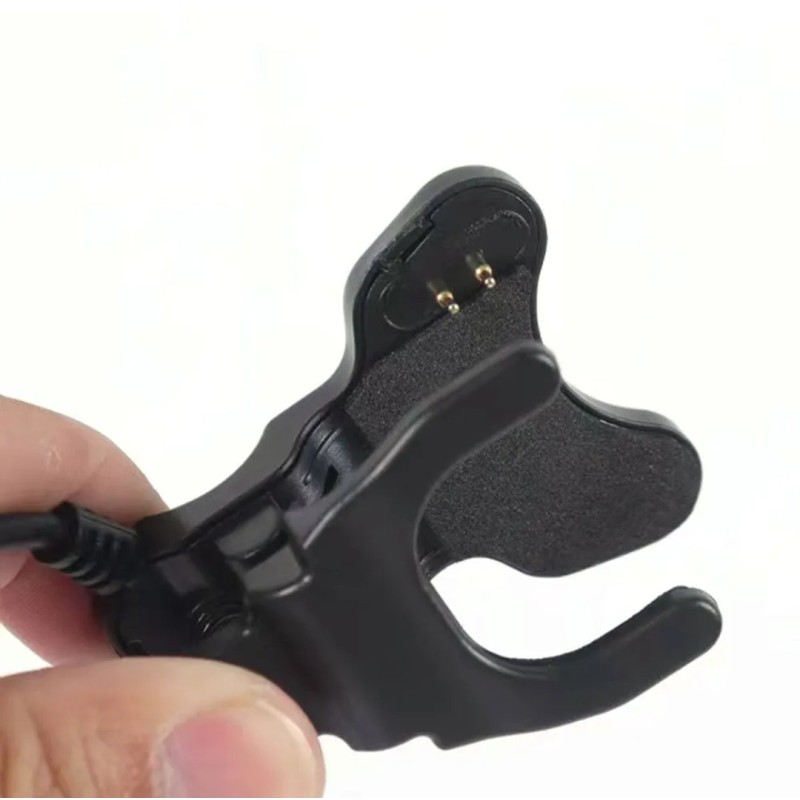 Універсальний USB кабель для зарядки смарт-годинників / 2 Pin, 3 mm / 30 см. / Чорний