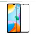 Загартоване захисне скло на смартфон Poco C 40 / Чорна рамка
