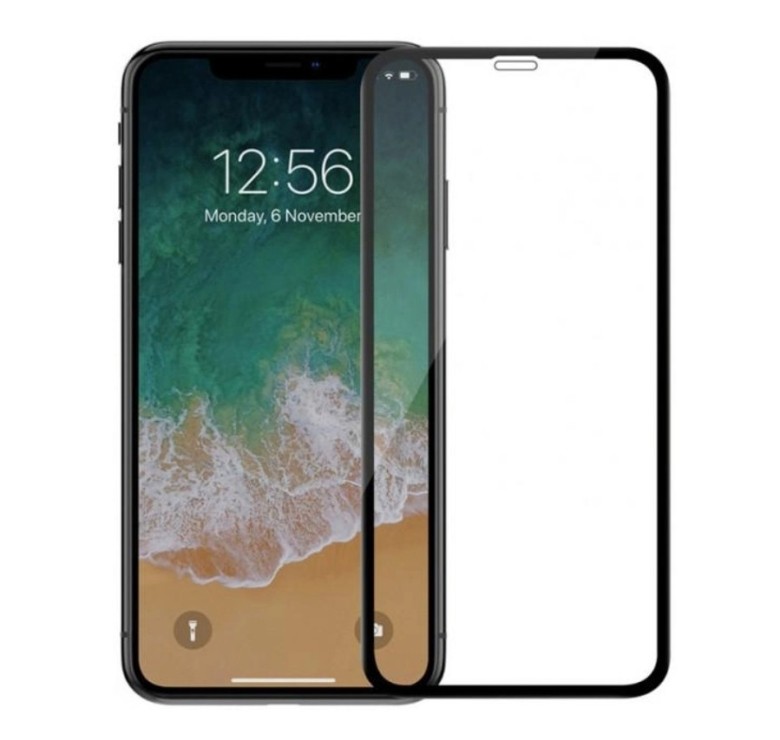 Загартоване захисне скло на смартфон Samsung A04E/Чорна рамка