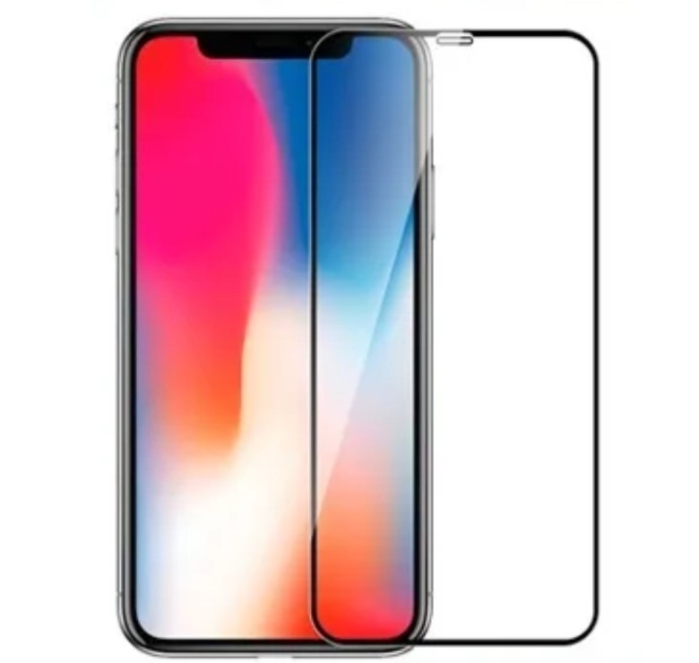 Загартоване захисне скло на смартфон iPhone 11 Pro / Чорна рамка