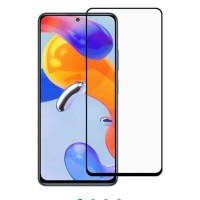 Загартоване захисне скло на Xiaomi Redmi Note 11 Pro / Чорне Повне покриття
