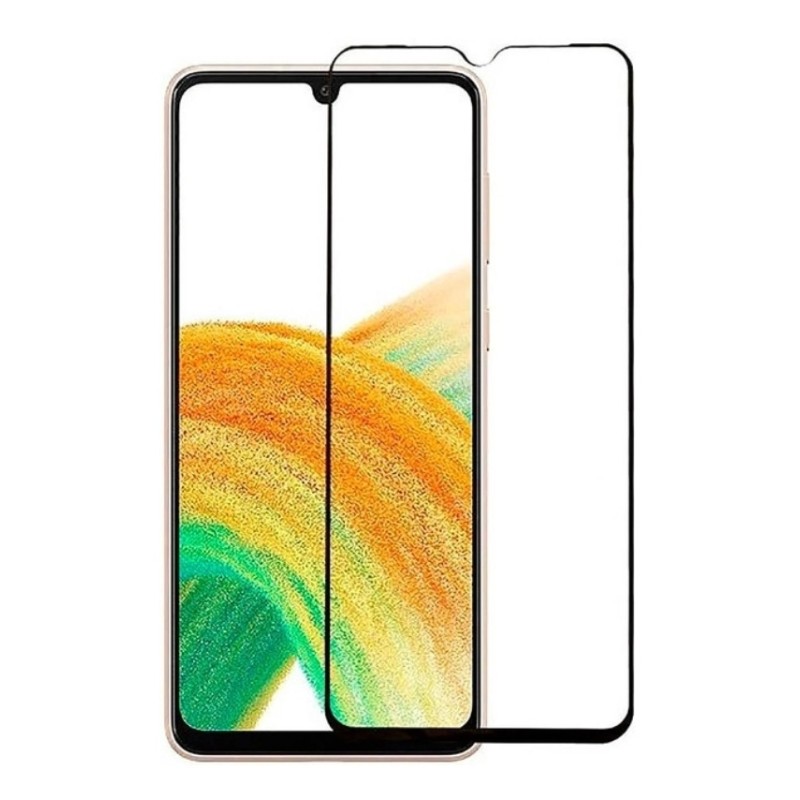 Загартоване захисне скло на смартфон Samsung Galaxy A34 5G 6D/ Чорна рамка