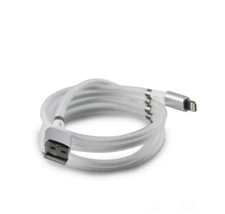 Магнітний кабель Micro USB MagLink для смартфонів / Мікро USB 1 метр / Білий