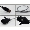 Зарядний гнучкий металевий кабель Cable Data Coil Brace для для iPod mini / Сірий