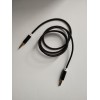 AUX кабель JBL (кабель) для передачі аудіо / Кабель Jack 3.5 mm. / Тканинний кабель / Чорний