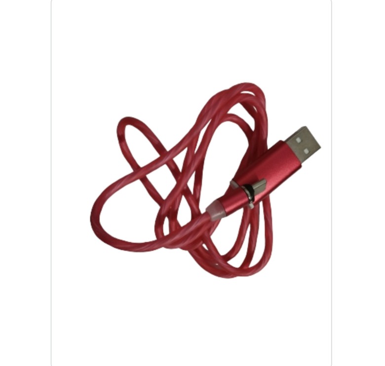 Магнітний кабель Type C USB кабель / кабель 1 метр / червоний