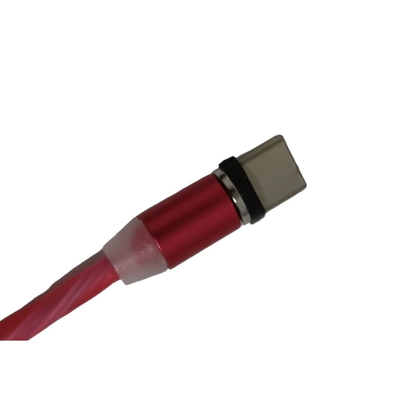 Магнітний кабель Type C USB кабель / кабель 1 метр / червоний
