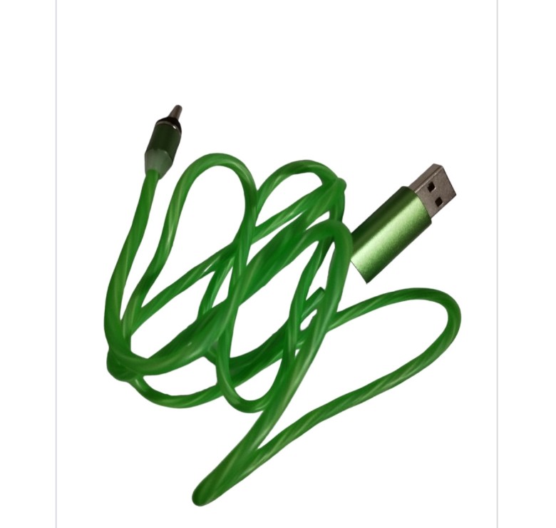 Магнітний кабель/ Type C USB кабель / Кабель 1 метр / USB Data cable / Зелено-салатовий