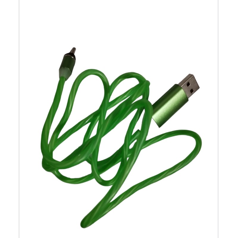 Магнитный кабель Type C USB кабель / кабель 1 метр / USB Data / зелёный-салатовый