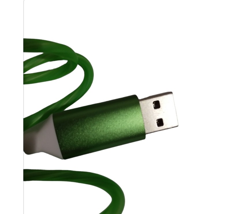 Магнітний кабель/ Type C USB кабель / Кабель 1 метр / USB Data cable / Зелено-салатовий