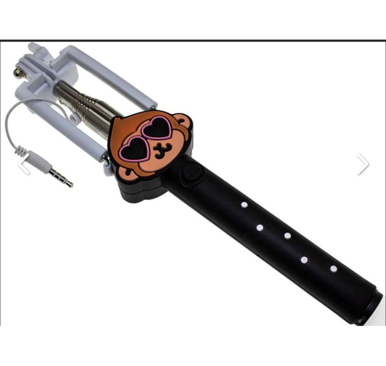 Монопод / Селфі-палиця / Монопод Емоджі / Monopod Emodji / Чорний