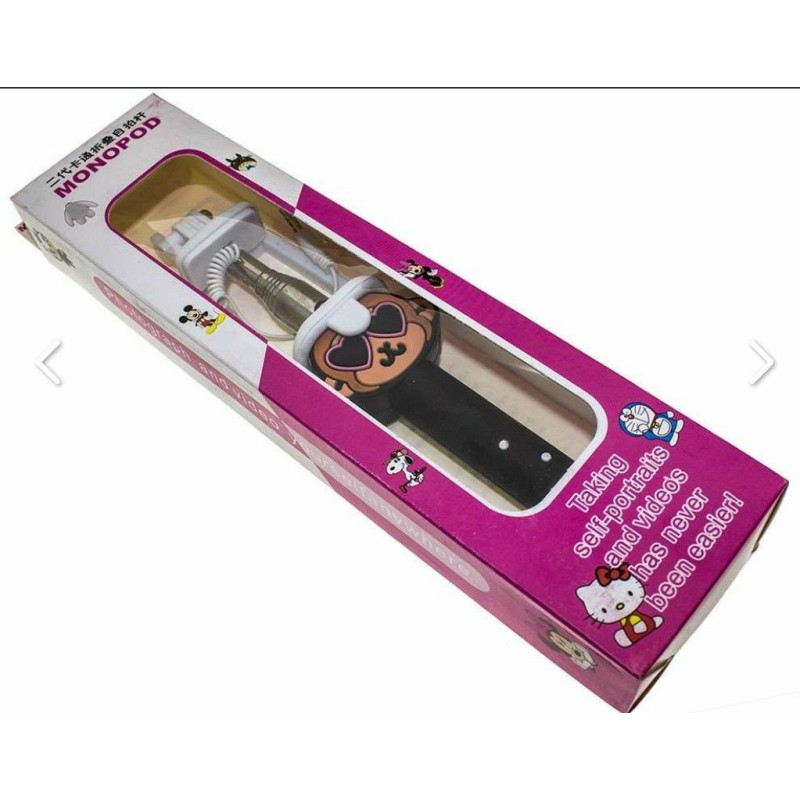 Монопод / Селфі-палиця / Монопод Емоджі / Monopod Emodji / Чорний