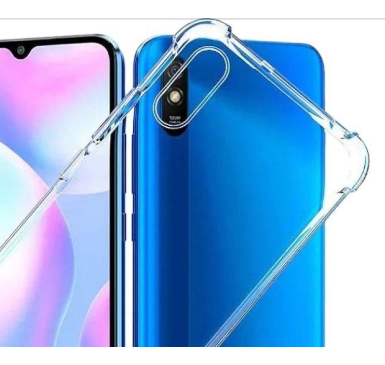 Силіконова накладка (бампер) для смартфона Xiaomi Redmi 9AT / SMTT / Прозорий