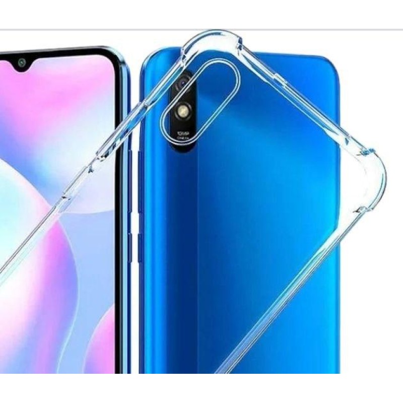 Силіконова накладка (бампер) для смартфона Xiaomi Redmi 9AT / SMTT / Прозорий