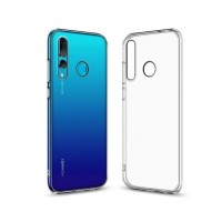 Силіконова накладка (бампер) для смартфона Huawei P Smart Plus 2019 / SMTT / Прозорий