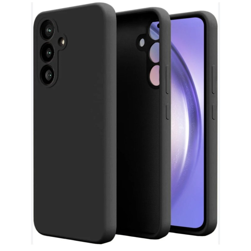 Силіконова накладка (бампер) для смартфона Samsung A34 (5G) / SMTT / Матовий / Чорний
