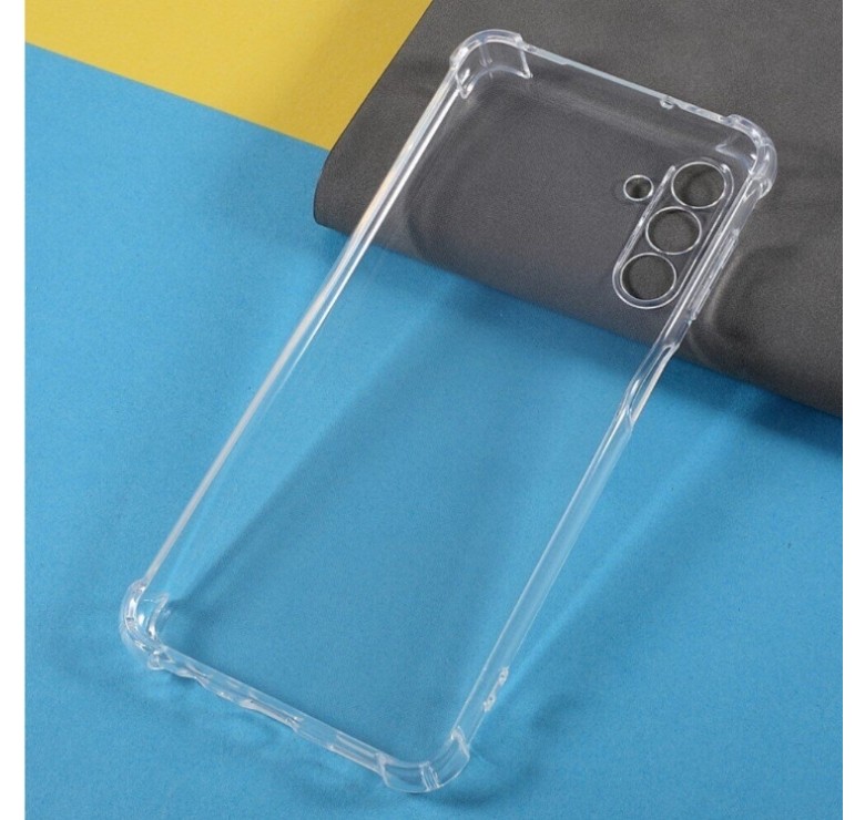 Силіконова накладка (бампер) для смартфона Samsung A34 (5G) / Матовий / Прозорий