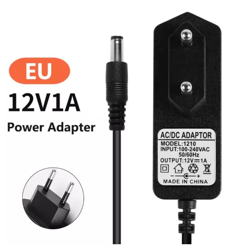 Універсальний мережевий адаптер 12V 1A (5.5×2.5 мм) AC/DC Power Adapter 1210
