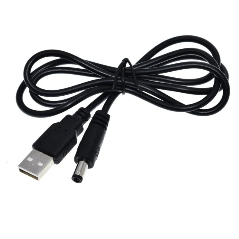 Кабель USB 5V на DC 5V (5.5x2.5мм, 1м) для 5V роутерів