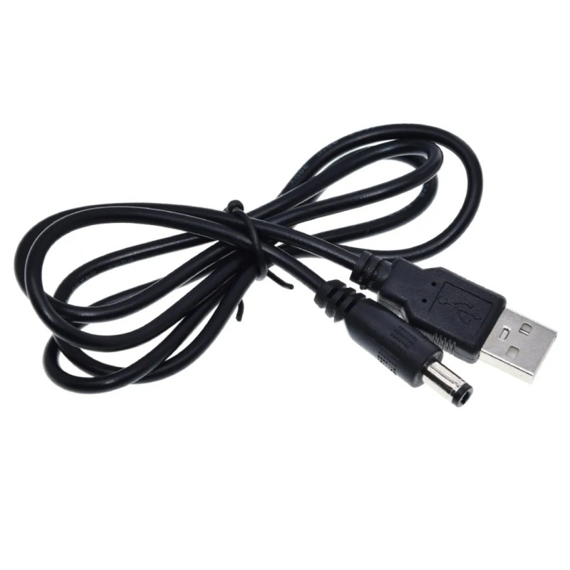 Кабель USB 5V на DC 5V (5.5x2.5мм, 1м) для 5V роутерів