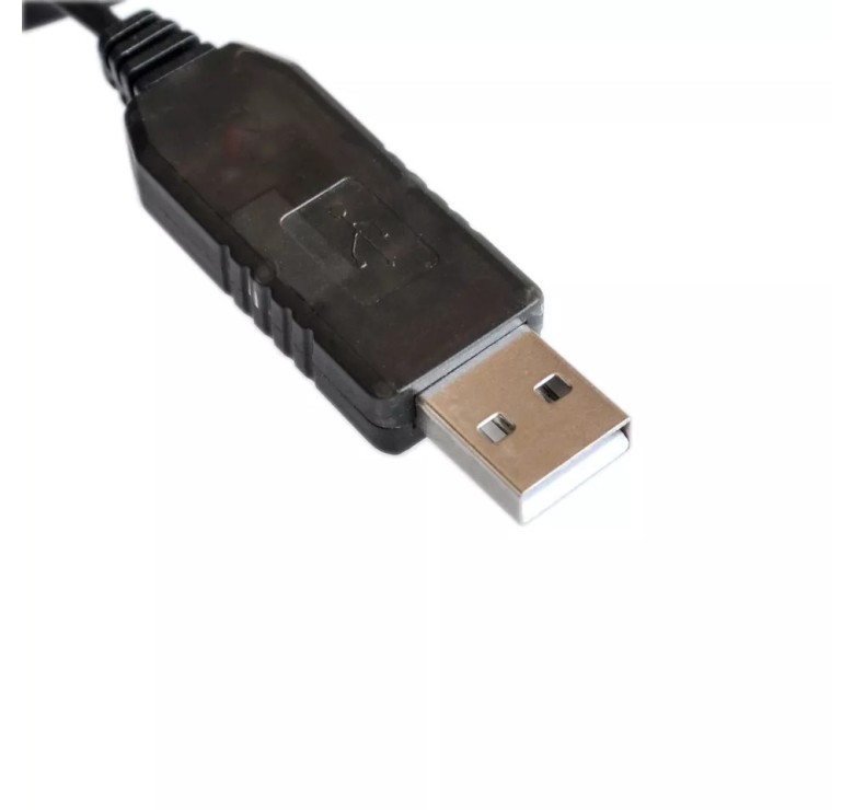 Кабель для живлення роутерів та інших пристроїв 5.5 * 2.5 мм. / USB 5 вольт на DC 9 вольт / 100 см. / Чорний