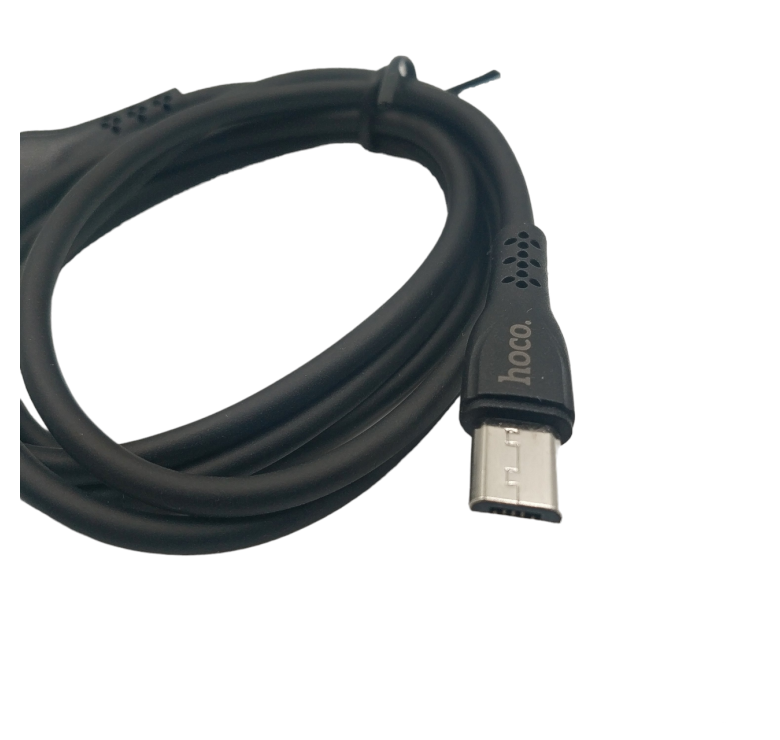 Кабель Hoco DU24 для захищених смартфонів Micro - USB / 8 mm. / 1 метр / Чорний