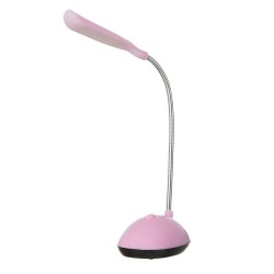 Настольная светодиодная Led-лампа X-7188 / На батарейках ААА / Розовая