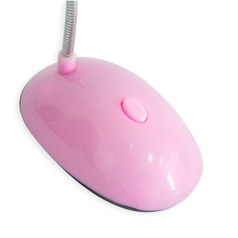 Настольная светодиодная Led-лампа X-7188 / На батарейках ААА / Розовая