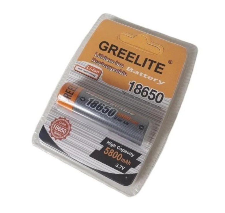 Акумулятор 18650 Greelite Li-ion / виступаючий контакт
