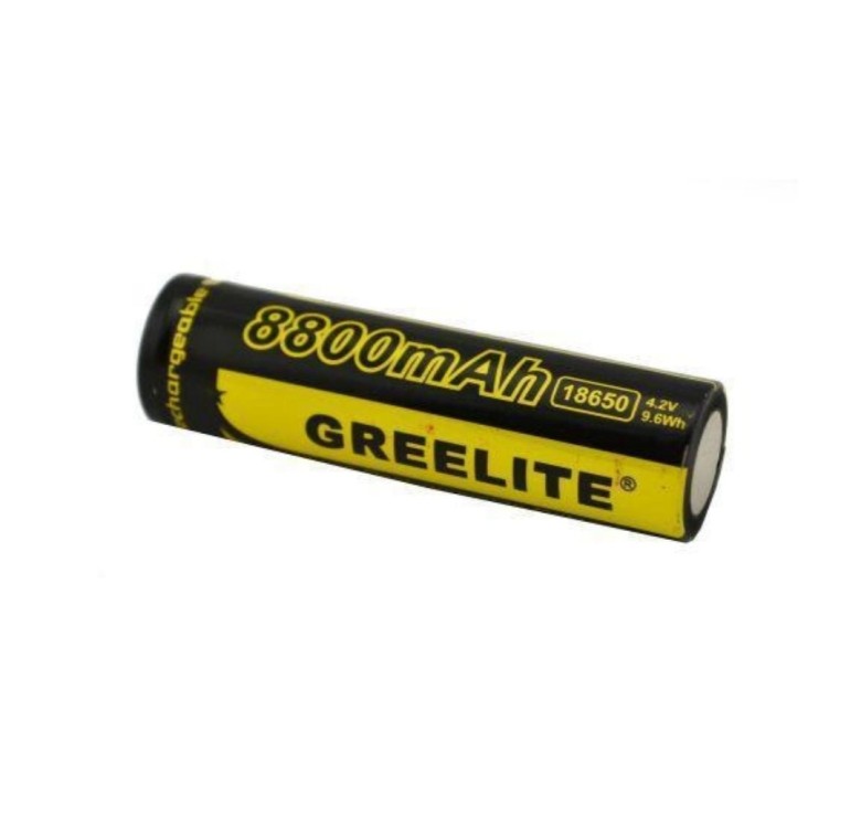 Акумулятор 18650 Greelite Li-ion / Виступаючий контакт / Чорний