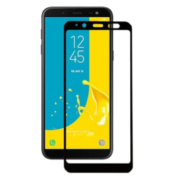 Загартоване захисне скло на смартфон Samsung Galaxy J6 2018 / Чорна рамка