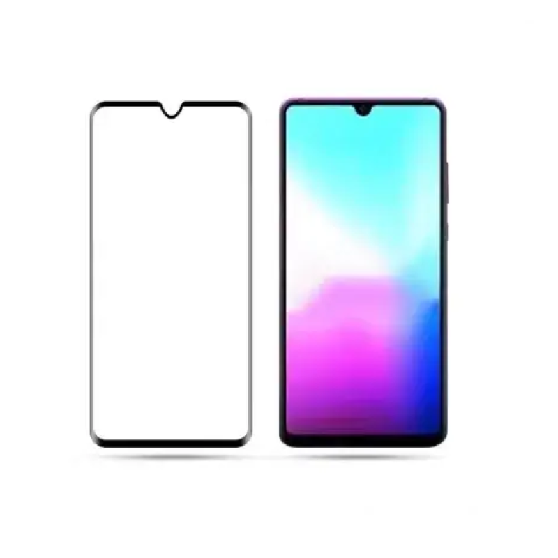 Загартоване захисне скло на смартфон Huawei Y6 2019/ Чорна рамка