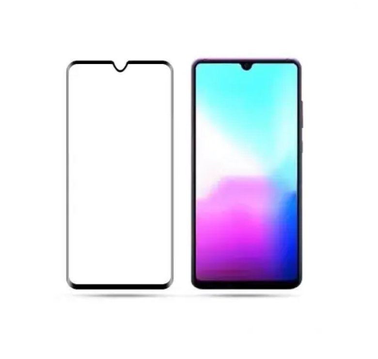 Загартоване захисне скло на смартфон Huawei Y6 2019 / Чорна рамка
