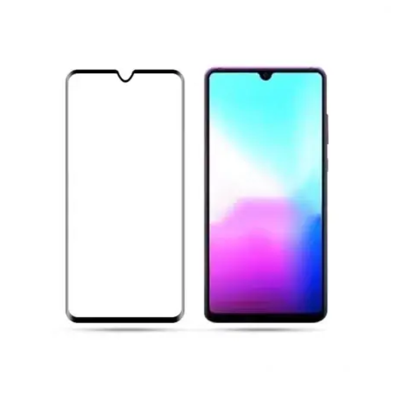 Загартоване захисне скло на смартфон Huawei Y6 2019 / Чорна рамка