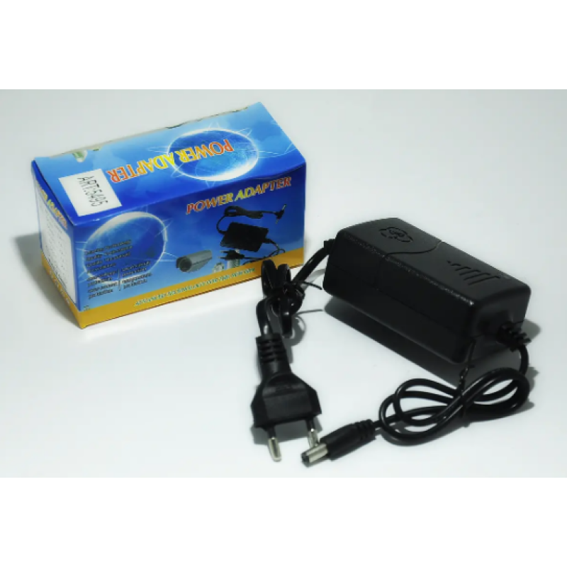 Мережевий зарядний пристрій 1210 / 12V 1A / 5.5*2.5 / Чорний