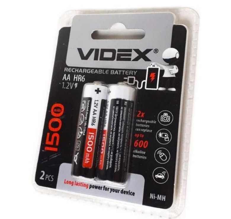 Акумулятор Videx Ni-MH AA / 1500 mAh